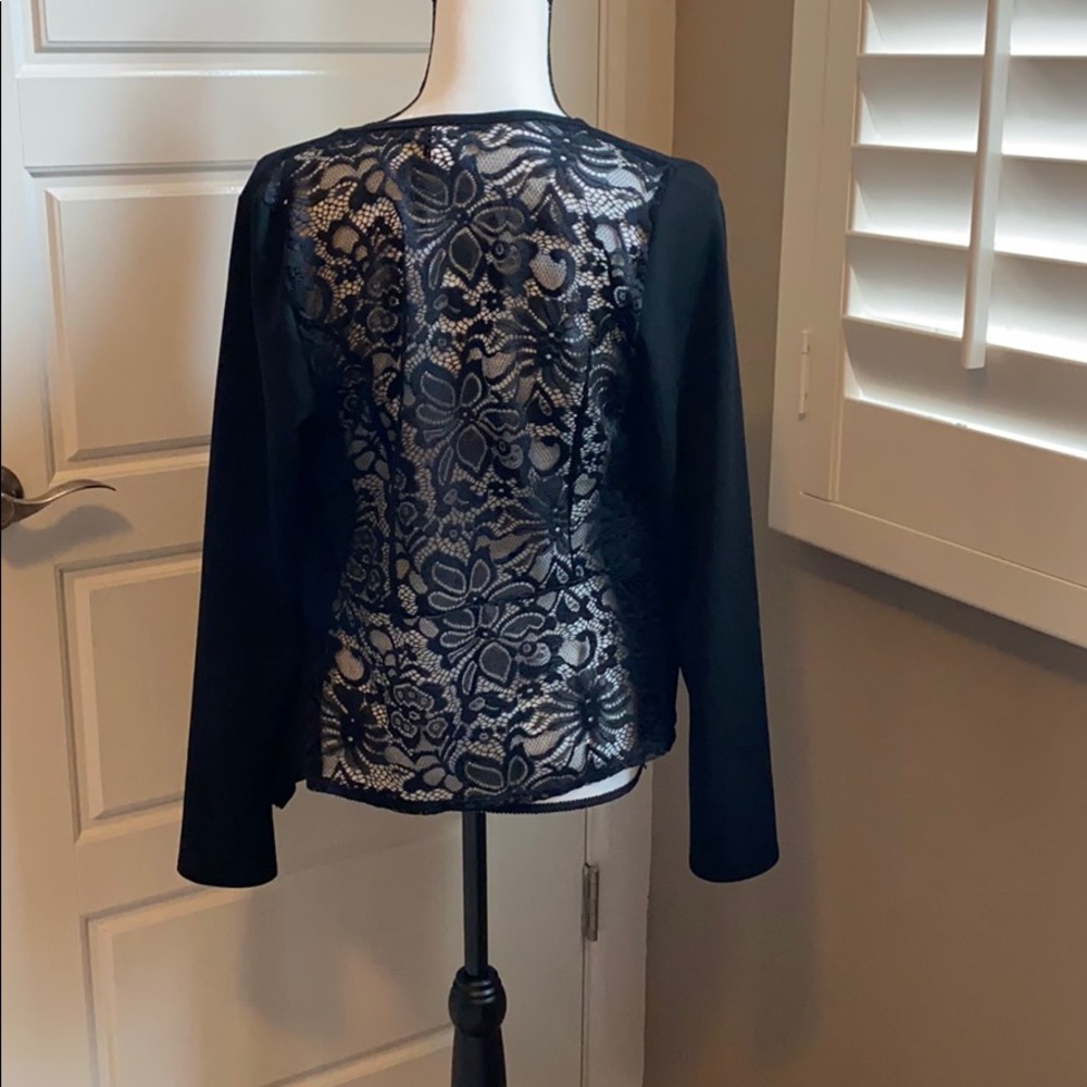 NWT Windsor Black Lace Back Blazer